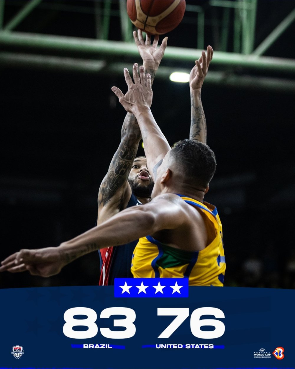 九游app下载-巴西男篮险胜墨西哥男篮，乔治·希尔完成帽子戏法